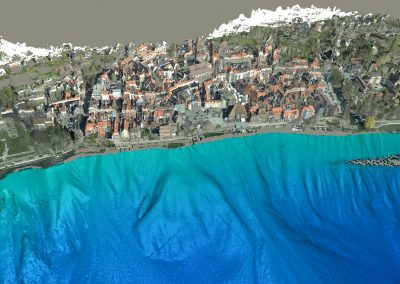 Bodensee: Colorization of the point cloud with orthophotos